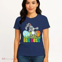 Egg Boss Dabbing Easter Bunny Women's T-Shirt thumb 4