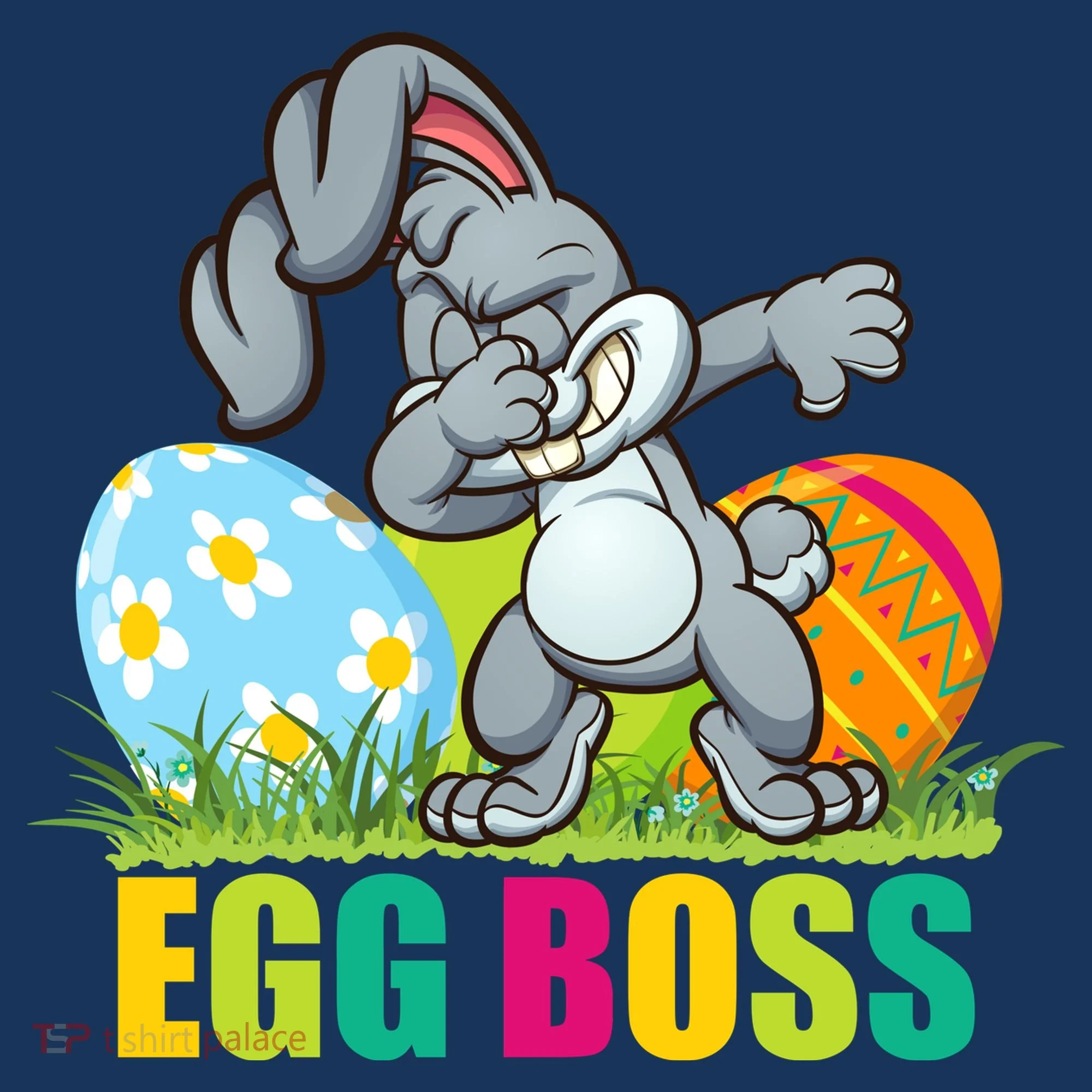 Egg Boss Dabbing Easter Bunny Women's T-Shirt