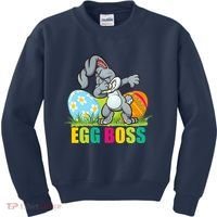 Egg Boss Dabbing Easter Bunny Kids Sweatshirt thumb 0