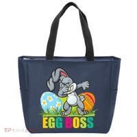Egg Boss Dabbing Easter Bunny Tote Bag thumb 0