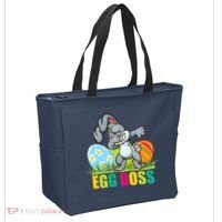 Egg Boss Dabbing Easter Bunny Tote Bag thumb 2