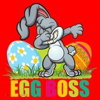Egg Boss Dabbing Easter Bunny Santa Hat thumb 1