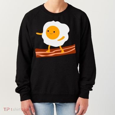 Egg Surfing On Bacon Women's Sweatshirt