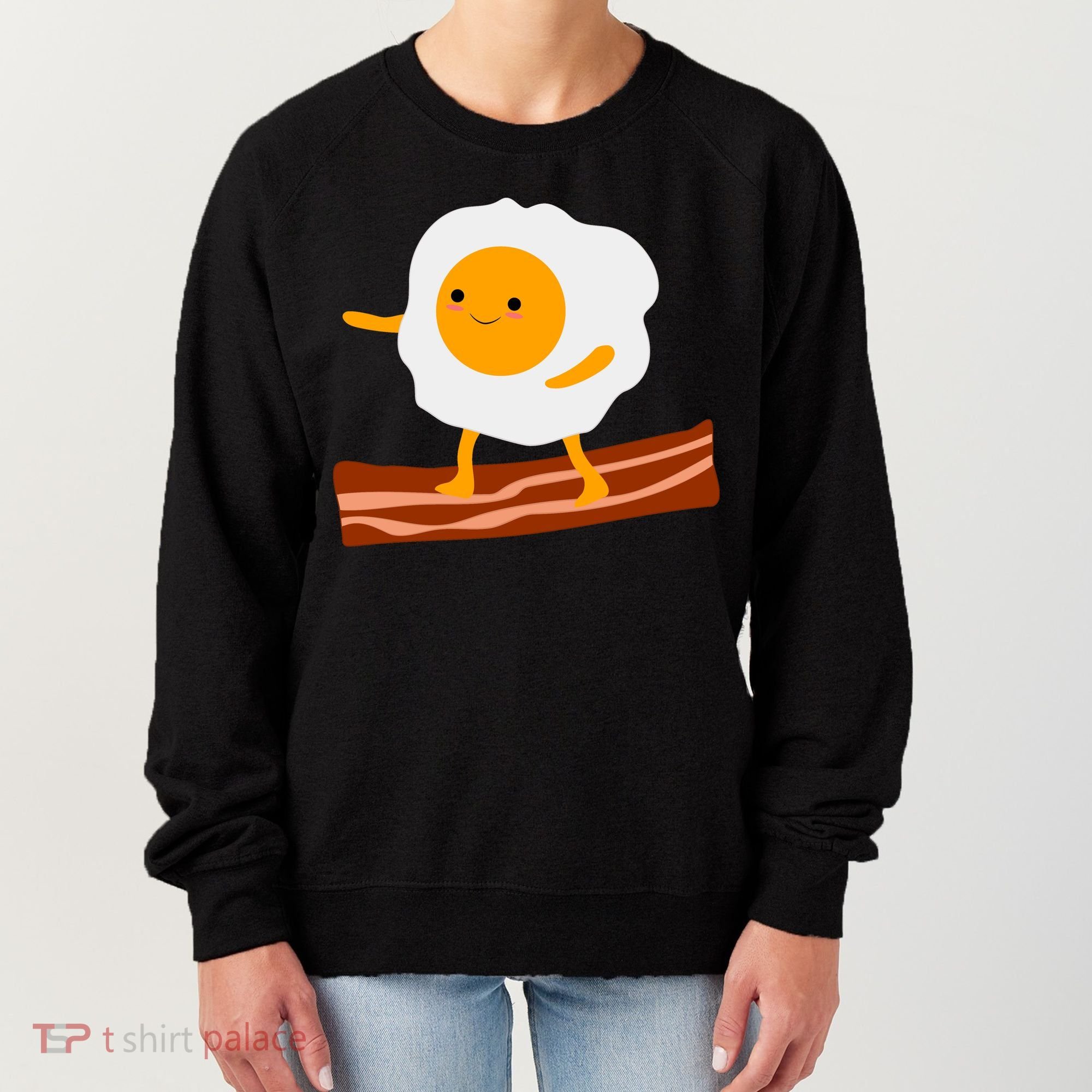 Egg Surfing On Bacon Women's Sweatshirt