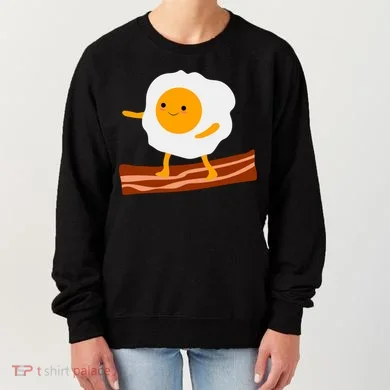Egg Surfing On Bacon Women's Sweatshirt