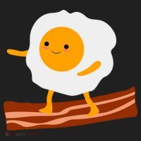 Egg Surfing On Bacon Women's Sweatshirt thumb 2