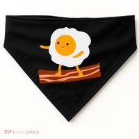 Egg Surfing On Bacon USA-Made Doggie Bandana thumb 0
