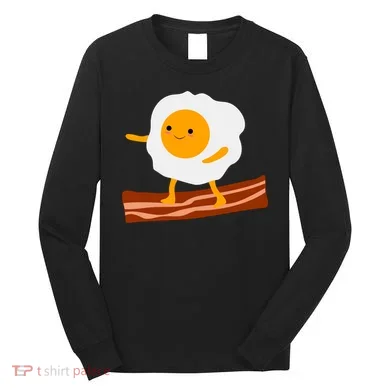 Egg Surfing On Bacon Long Sleeve Shirt
