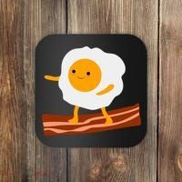 Egg Surfing On Bacon Coaster thumb 0