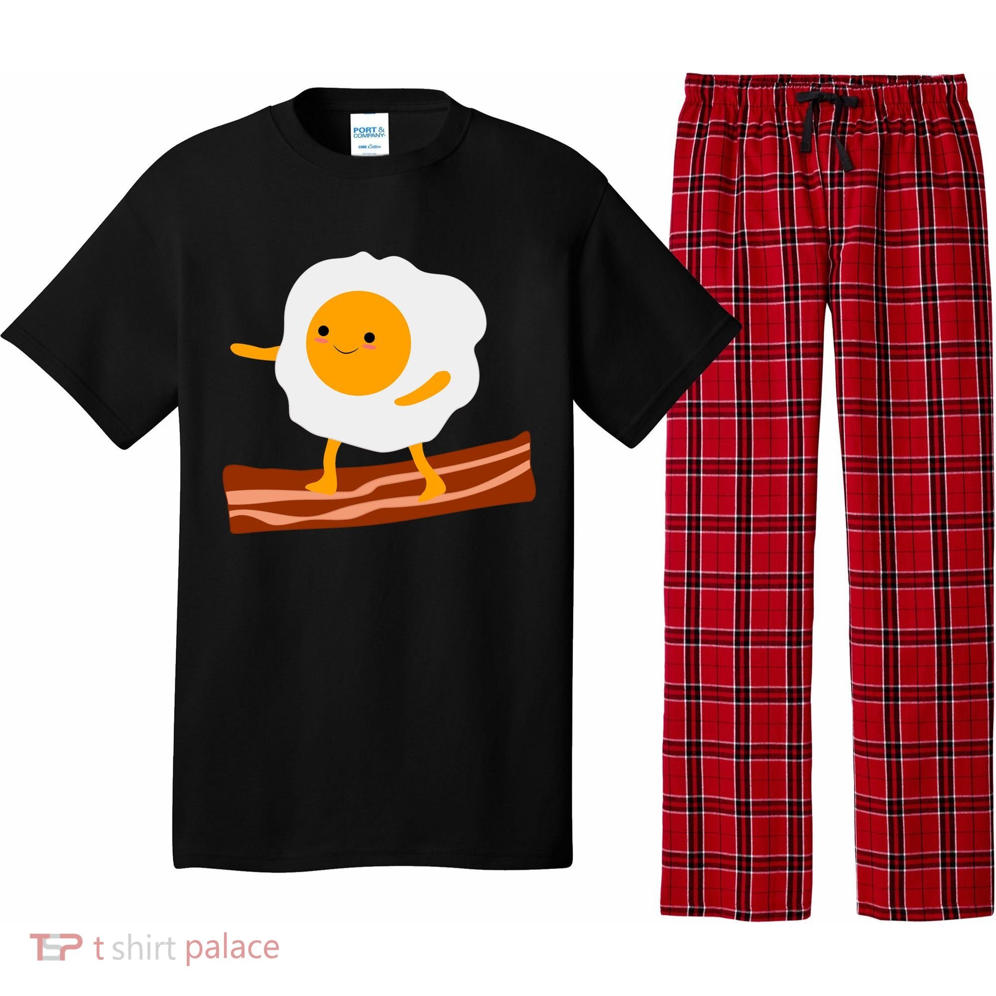 Egg Surfing On Bacon Pajama Set