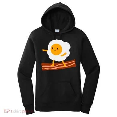 Egg Surfing On Bacon Women's Hoodie