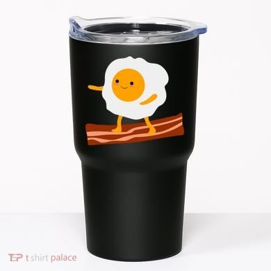 Egg Surfing On Bacon Tumbler