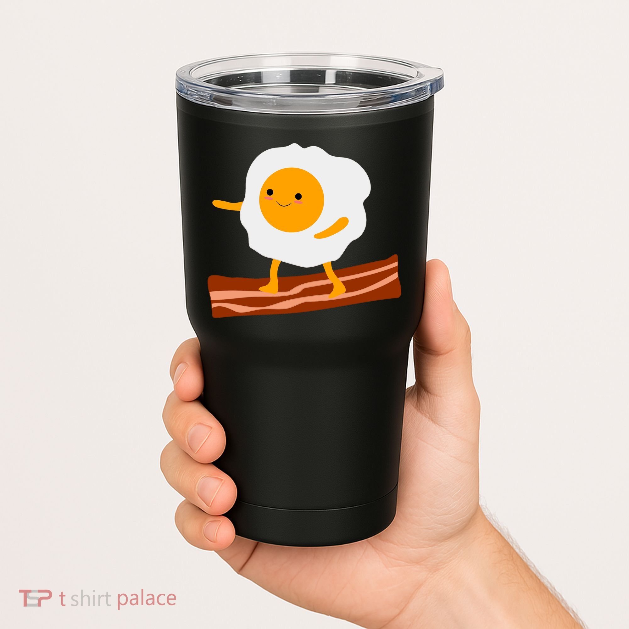 Egg Surfing On Bacon Tumbler