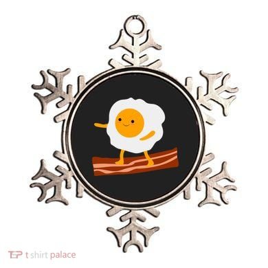 Egg Surfing On Bacon Ornament