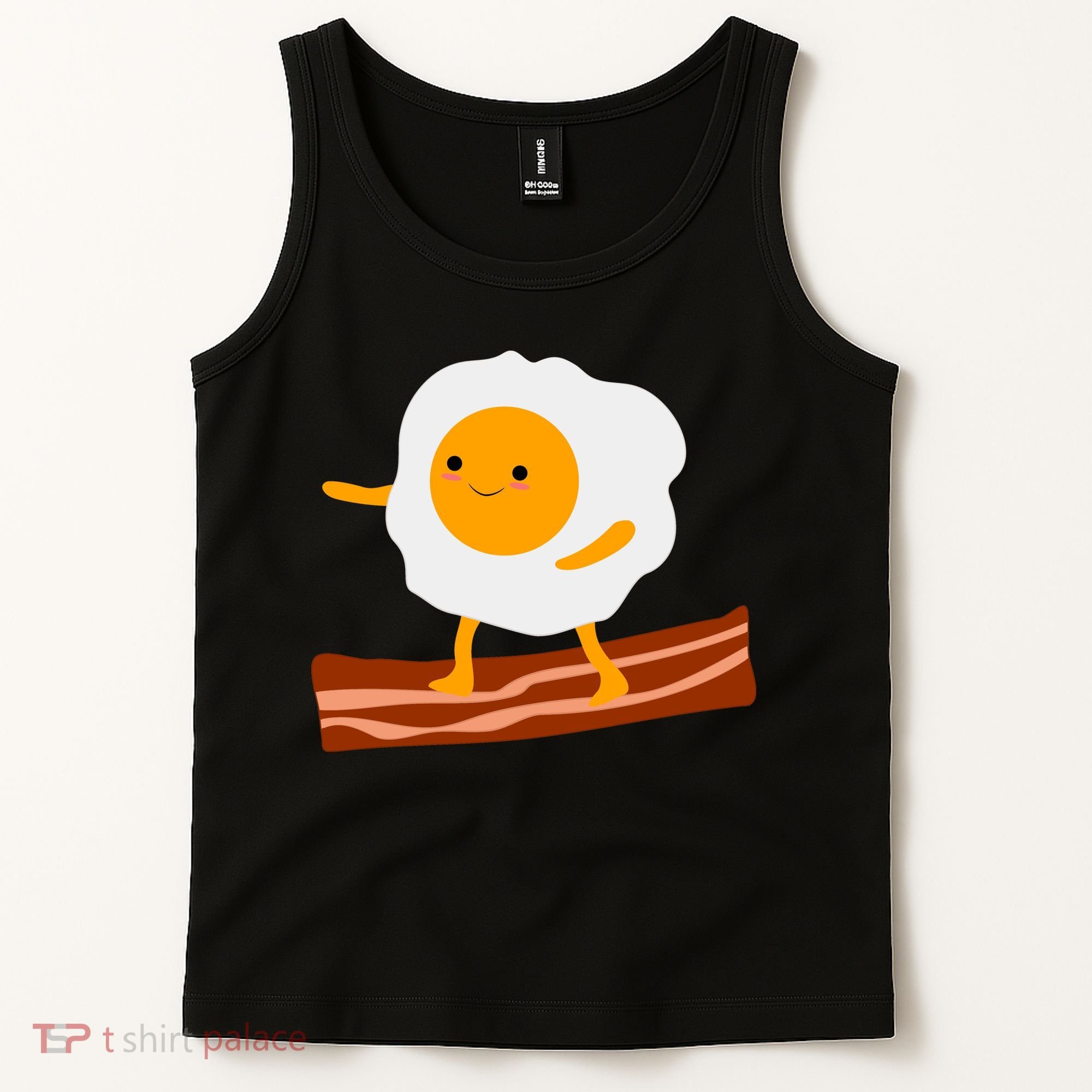 Egg Surfing On Bacon Tank Top