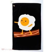 Egg Surfing On Bacon Golf Towel thumb 0