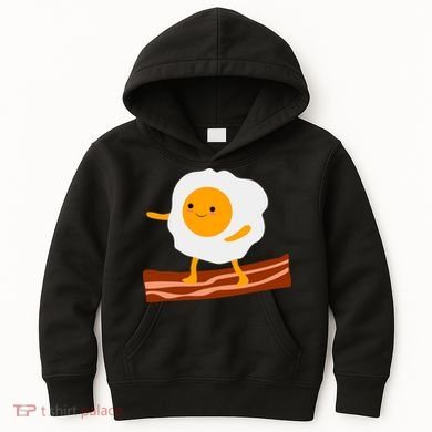 Egg Surfing On Bacon Kids Hoodie