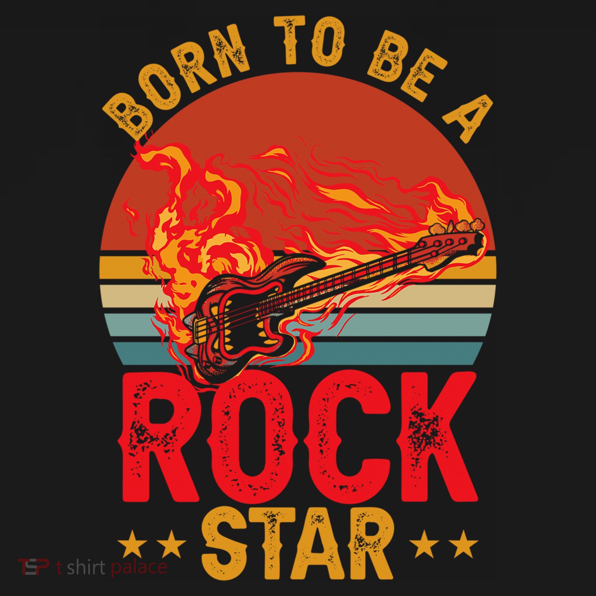 Electric Guitar Guitarist Rock _ Born To Be A Rock Star USA-Made Doggie Bandana
