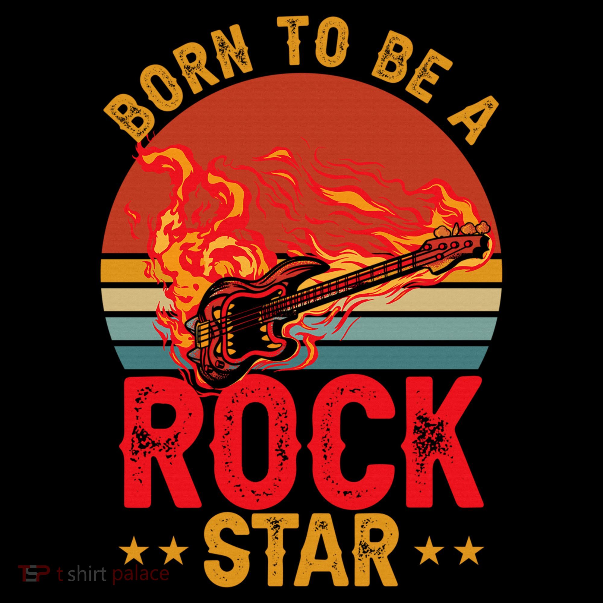 Electric Guitar Guitarist Rock _ Born To Be A Rock Star Coffee Mug