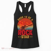 Electric Guitar Guitarist Rock _ Born To Be A Rock Star Women's Tank Top thumb 0