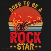 Electric Guitar Guitarist Rock _ Born To Be A Rock Star Women's Tank Top thumb 5