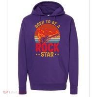 Electric Guitar Guitarist Rock _ Born To Be A Rock Star Hoodie thumb 0