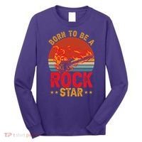 Electric Guitar Guitarist Rock _ Born To Be A Rock Star Long Sleeve Shirt thumb 0