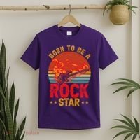 Electric Guitar Guitarist Rock _ Born To Be A Rock Star T-Shirt thumb 2