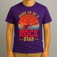 Electric Guitar Guitarist Rock _ Born To Be A Rock Star T-Shirt thumb 3