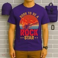 Electric Guitar Guitarist Rock _ Born To Be A Rock Star T-Shirt thumb 6
