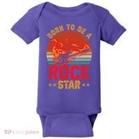 Electric Guitar Guitarist Rock _ Born To Be A Rock Star Baby Bodysuit thumb 0