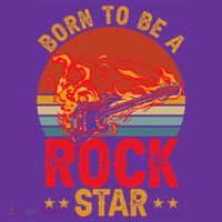Electric Guitar Guitarist Rock _ Born To Be A Rock Star Hat thumb 2