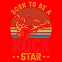 Electric Guitar Guitarist Rock _ Born To Be A Rock Star Santa Hat thumb 1