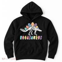 Eggasaurus Dino Stegosaurus Easter Egg Dinosaur Hoodie thumb 0