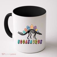 Eggasaurus Dino Stegosaurus Easter Egg Dinosaur Coffee Mug thumb 0