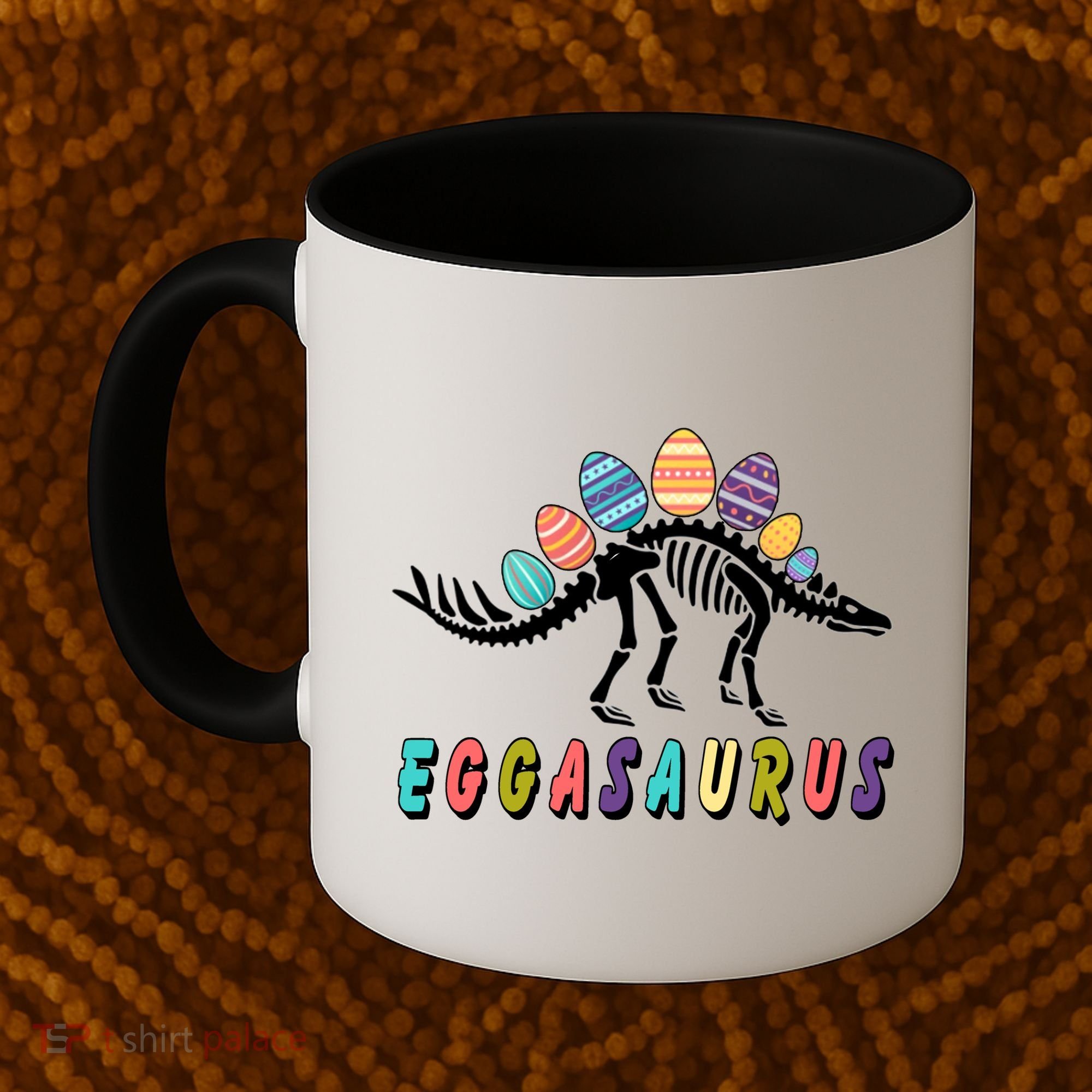 Eggasaurus Dino Stegosaurus Easter Egg Dinosaur Coffee Mug