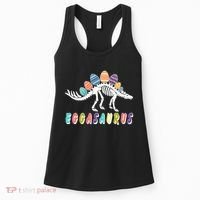 Eggasaurus Dino Stegosaurus Easter Egg Dinosaur Women's Tank Top thumb 0