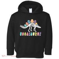 Eggasaurus Dino Stegosaurus Easter Egg Dinosaur Toddler Hoodie thumb 0