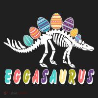 Eggasaurus Dino Stegosaurus Easter Egg Dinosaur Golf Towel thumb 3