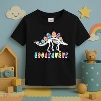 Eggasaurus Dino Stegosaurus Easter Egg Dinosaur Toddler T-Shirt thumb 3
