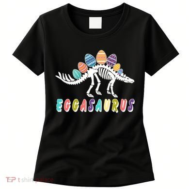Eggasaurus Dino Stegosaurus Easter Egg Dinosaur Women's T-Shirt