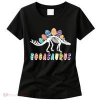 Eggasaurus Dino Stegosaurus Easter Egg Dinosaur Women's T-Shirt thumb 0