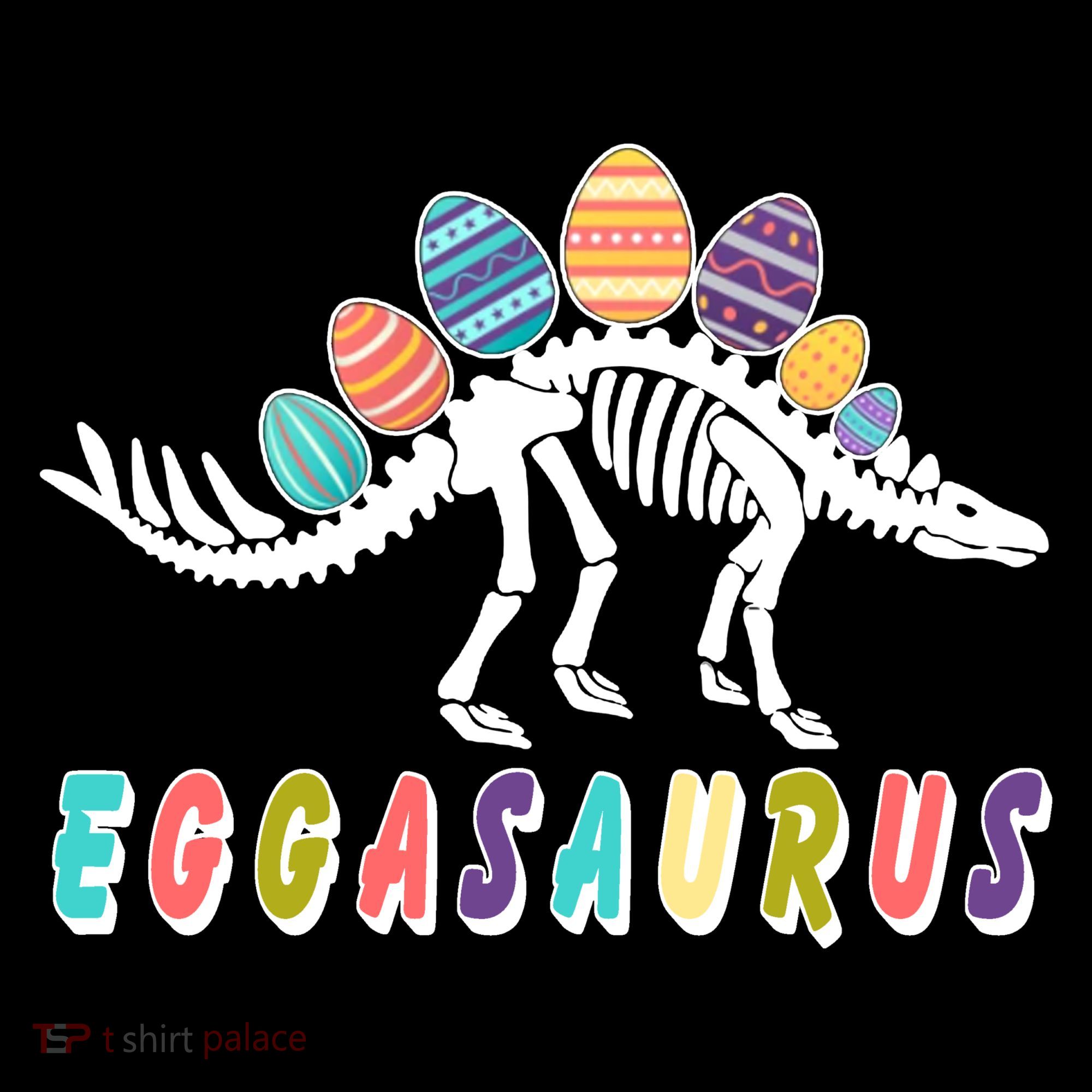 Eggasaurus Dino Stegosaurus Easter Egg Dinosaur Kids Sweatshirt