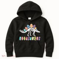Eggasaurus Dino Stegosaurus Easter Egg Dinosaur Kids Hoodie thumb 0