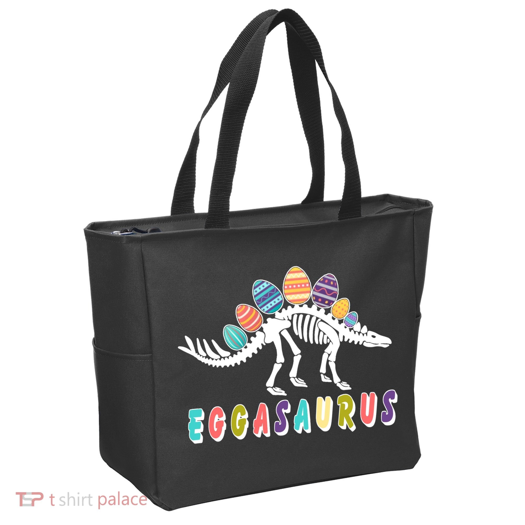 Eggasaurus Dino Stegosaurus Easter Egg Dinosaur Tote Bag