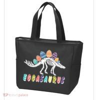 Eggasaurus Dino Stegosaurus Easter Egg Dinosaur Tote Bag thumb 3