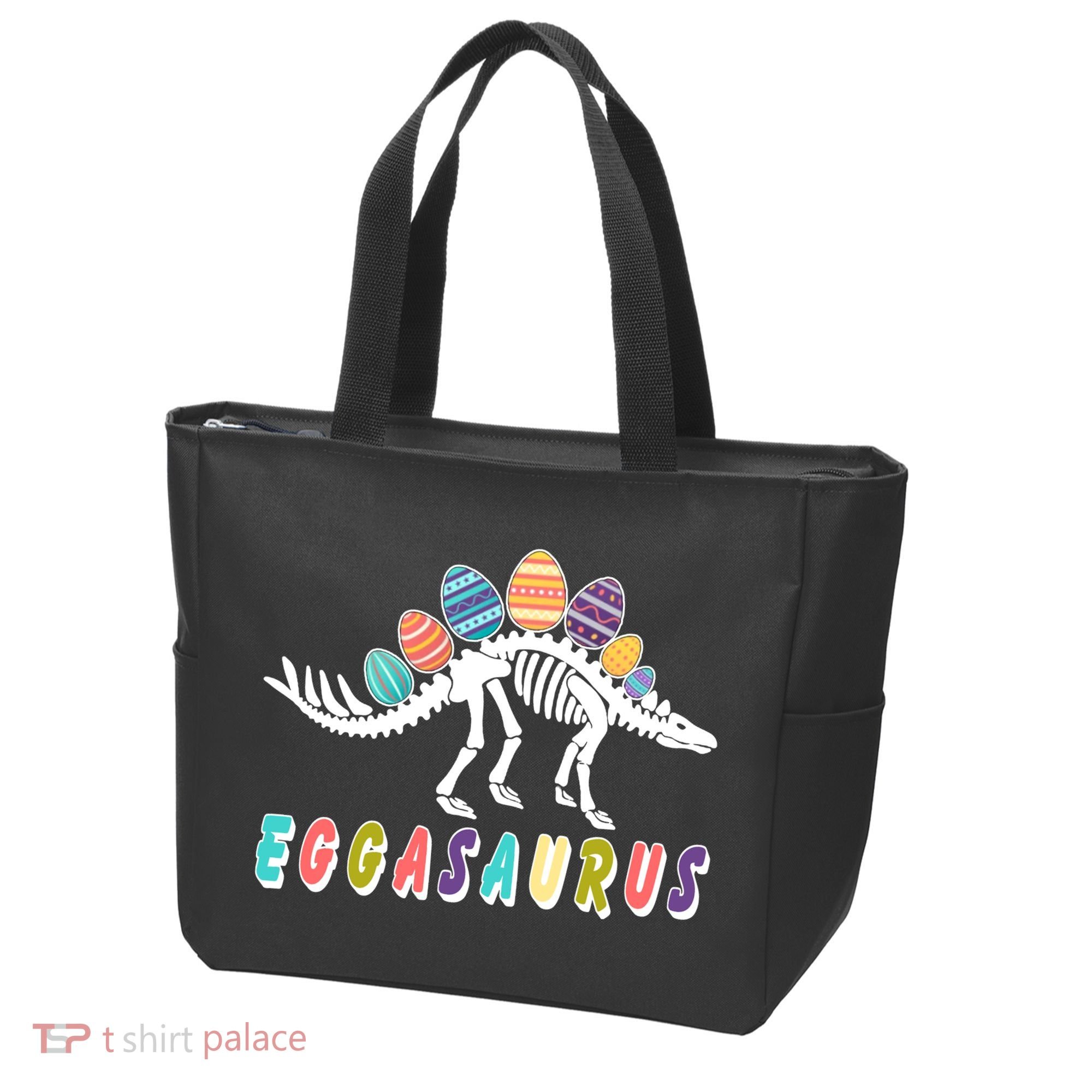 Eggasaurus Dino Stegosaurus Easter Egg Dinosaur Tote Bag