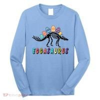 Eggasaurus Dino Stegosaurus Easter Egg Dinosaur Long Sleeve Shirt thumb 0