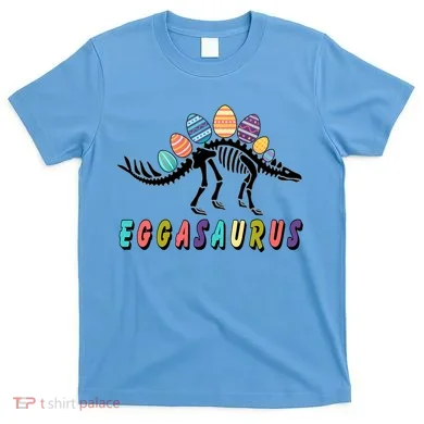 Eggasaurus Dino Stegosaurus Easter Egg Dinosaur T-Shirt