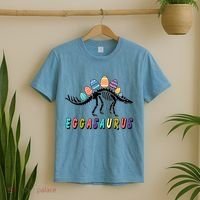 Eggasaurus Dino Stegosaurus Easter Egg Dinosaur T-Shirt thumb 2